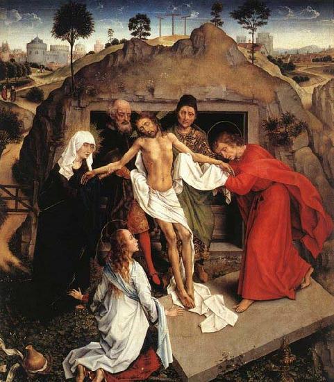WEYDEN, Rogier van der Entombment of Christ Sweden oil painting art
